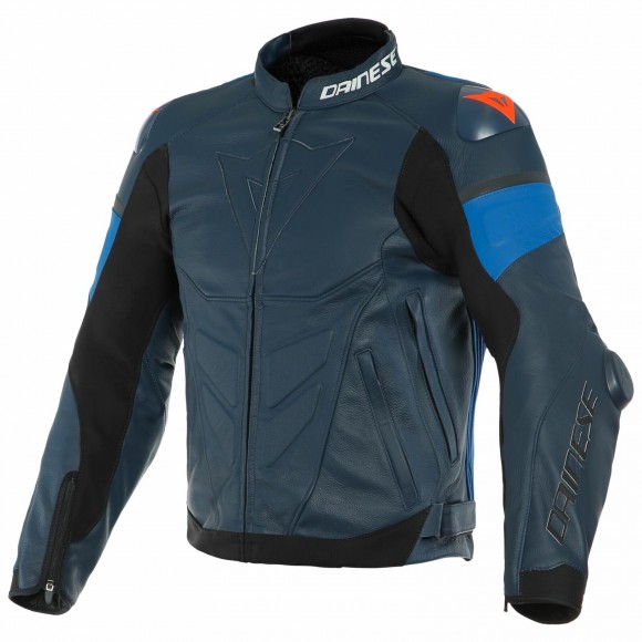 Dainese Super Race Leather Jacket 91C Blue