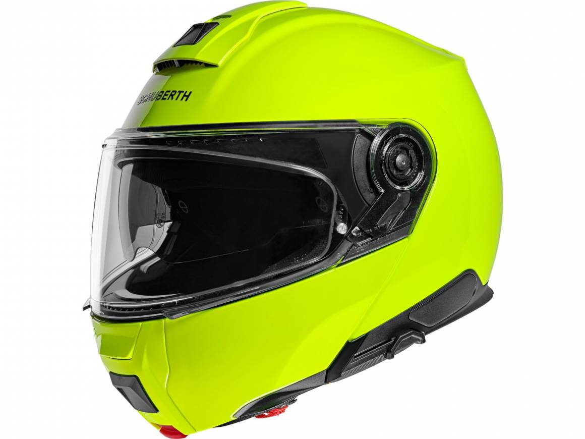 Schuberth C5 Fluor Yellow купить в наличии в Москве мото шлем модуляр  мотошлем флипап мото-шлем флип-ап шуберт с5 ц5 флип ап официальный дилер  магазин